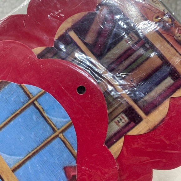 Vintage Teddy Bear Elves Christmas Card Holder card display 56"" long - Picture 4 of 12